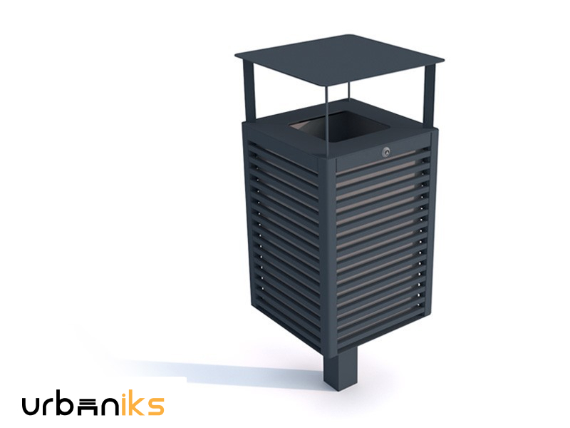 Jeklen koš s streho 60L  - Robin