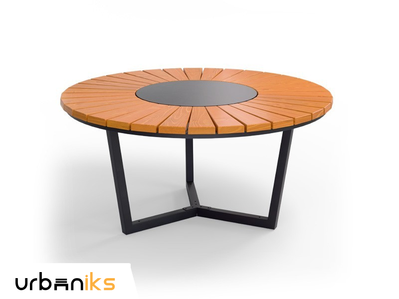 Okrogla polna piknik miza - Robin