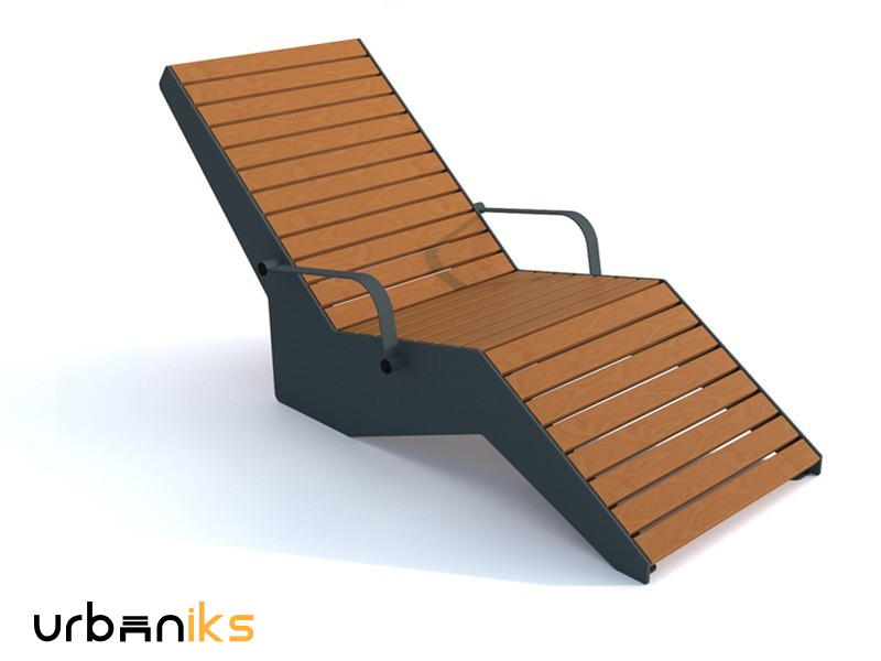 Ležalnik z nasloni za roke - Aron